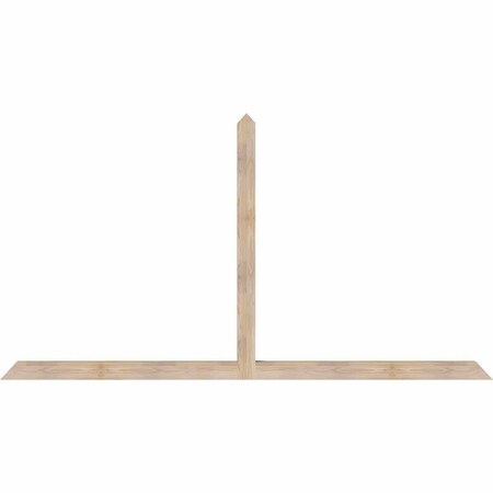 Ekena Millwork Portland Smooth Timber Gable Bracket, Douglas Fir, 96"W x 52"H x 3 1/2"D x 3 1/2"F, 13/12 Pitch GBW096X52X0404POR00SDF